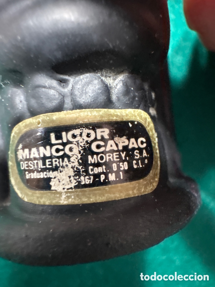 Botellas antiguas: Botellin de Licor Manco Capac - Foto 2
