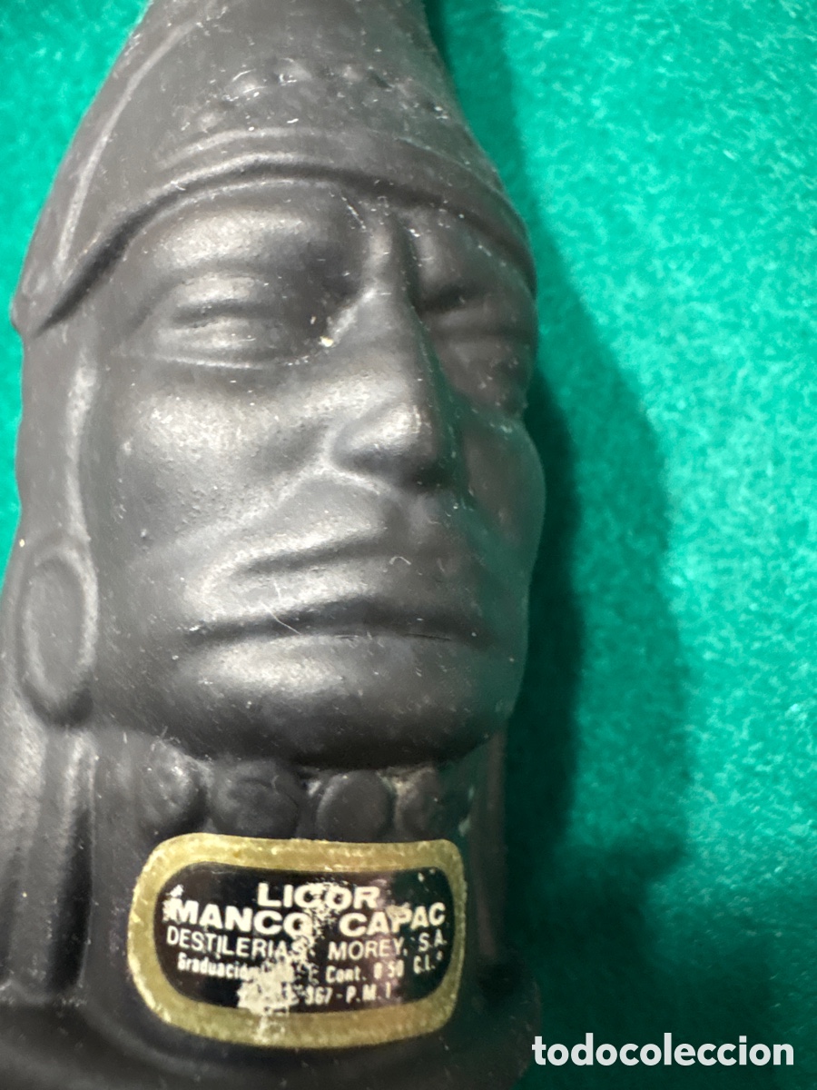 Botellas antiguas: Botellin de Licor Manco Capac - Foto 3