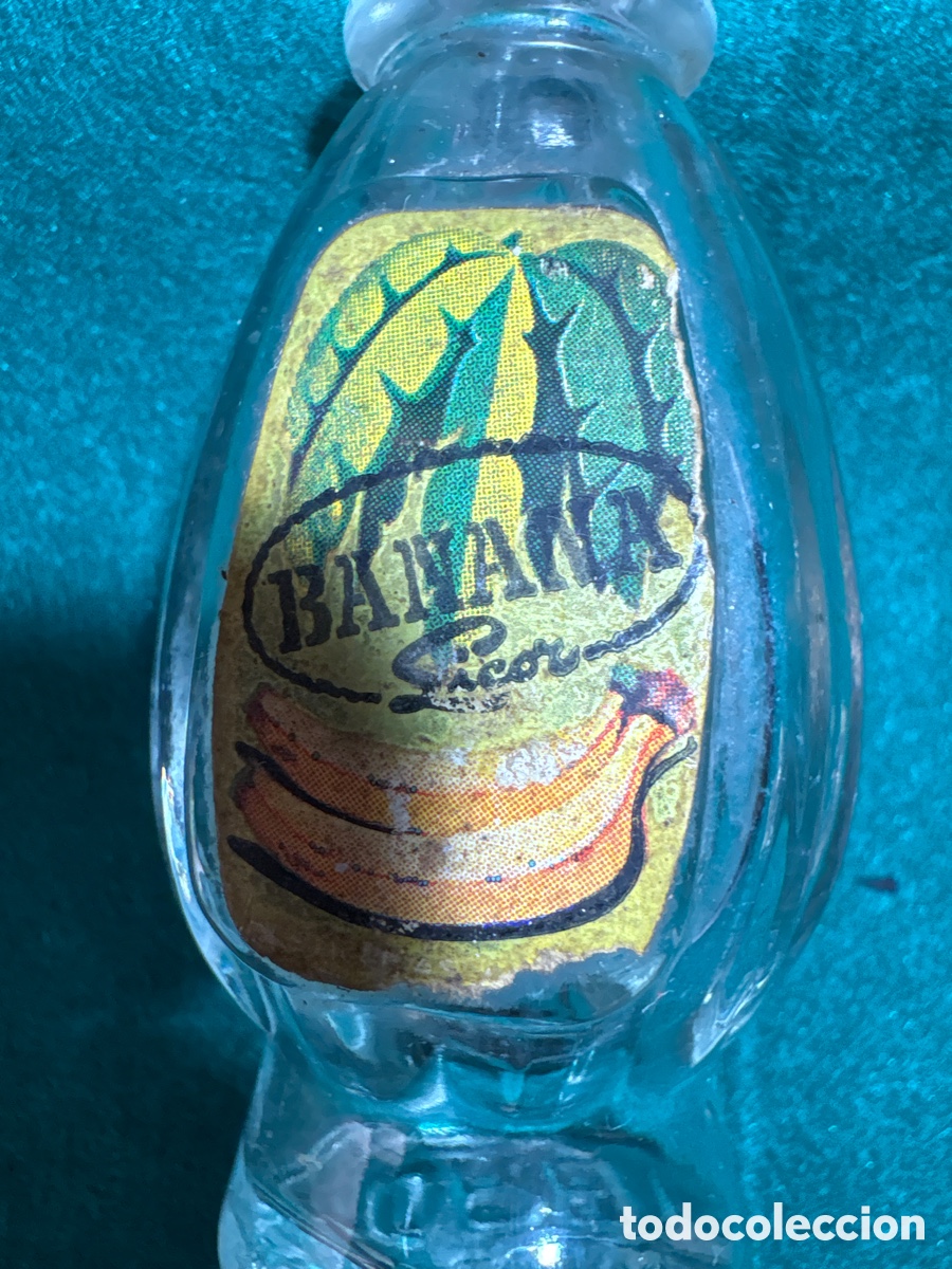 Botellas antiguas: Botellin vacio Licor Banana - Foto 2