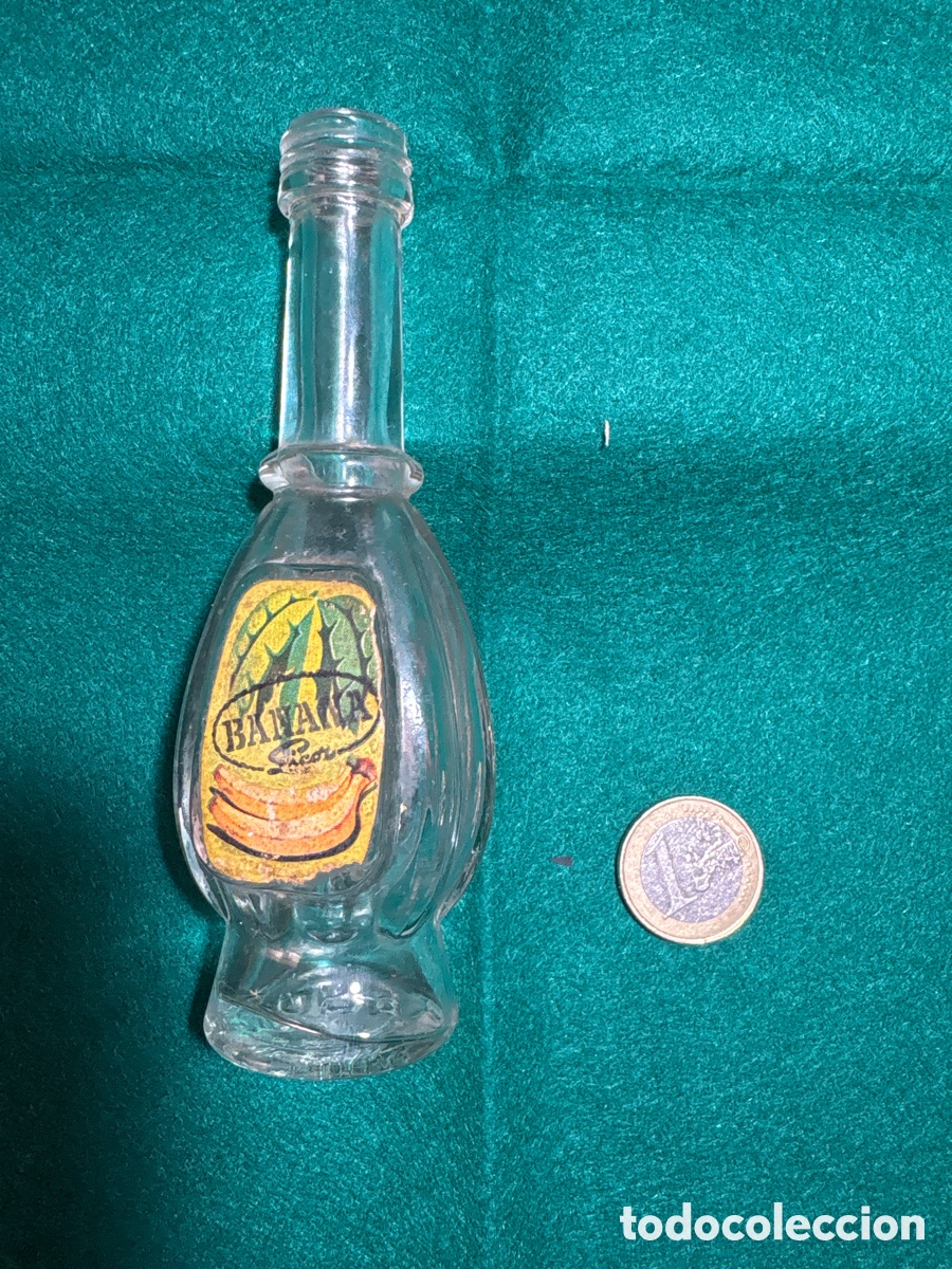 Botellas antiguas: Botellin vacio Licor Banana - Foto 1