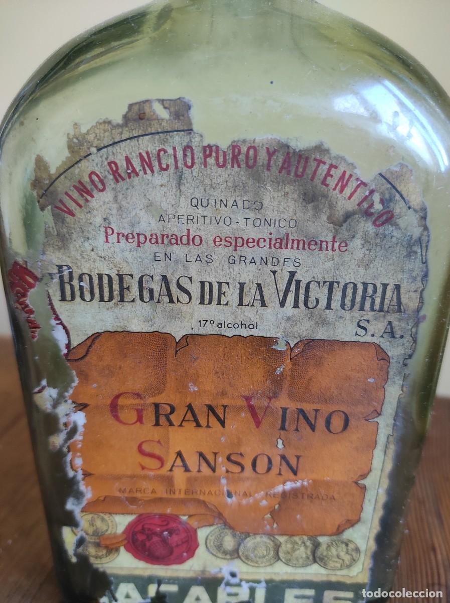 Botellas antiguas: Gran vino Sans&oacute;n bodegas de la victoria. - Foto 2