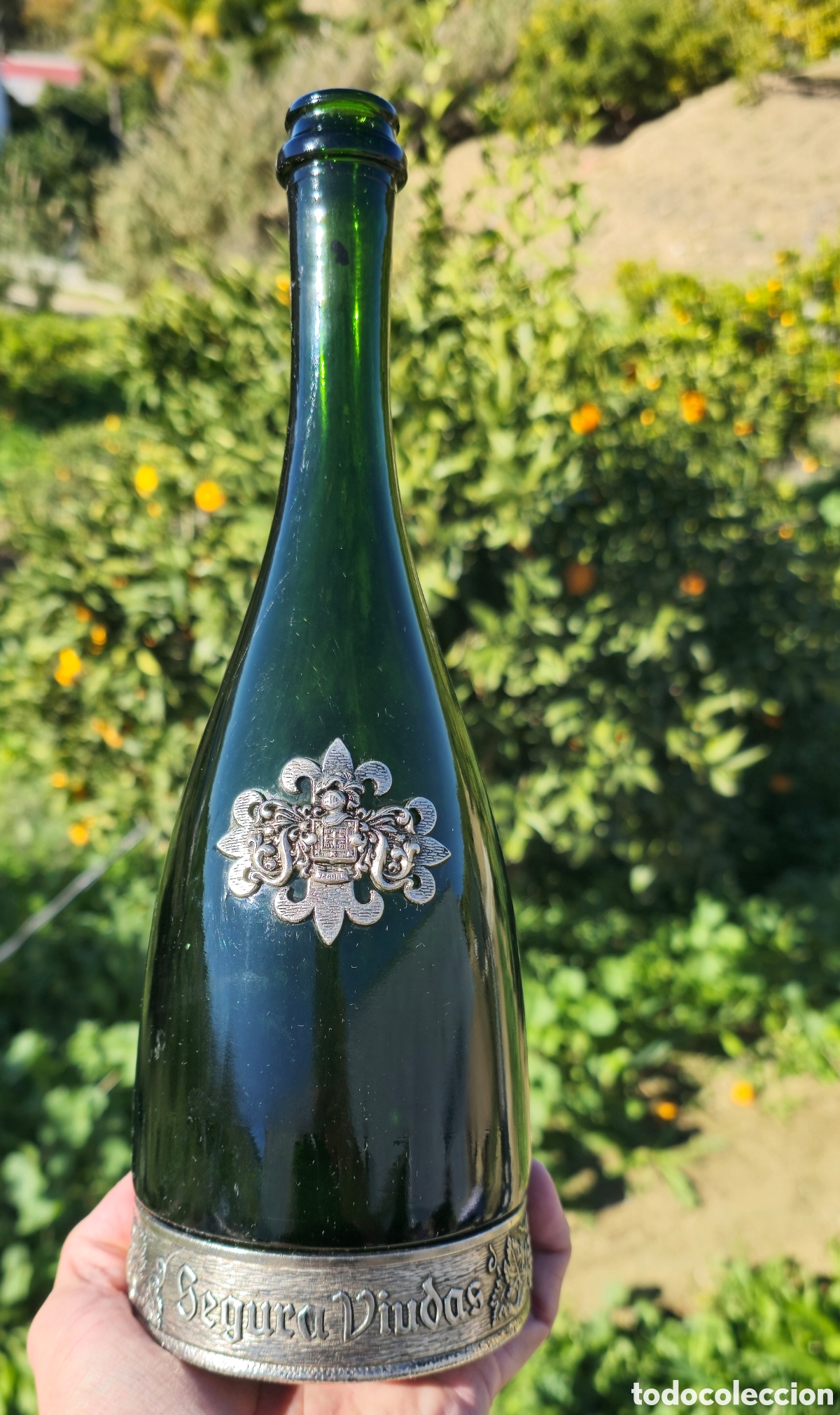 Botellas antiguas: Botella Segura Viudas - Foto 4