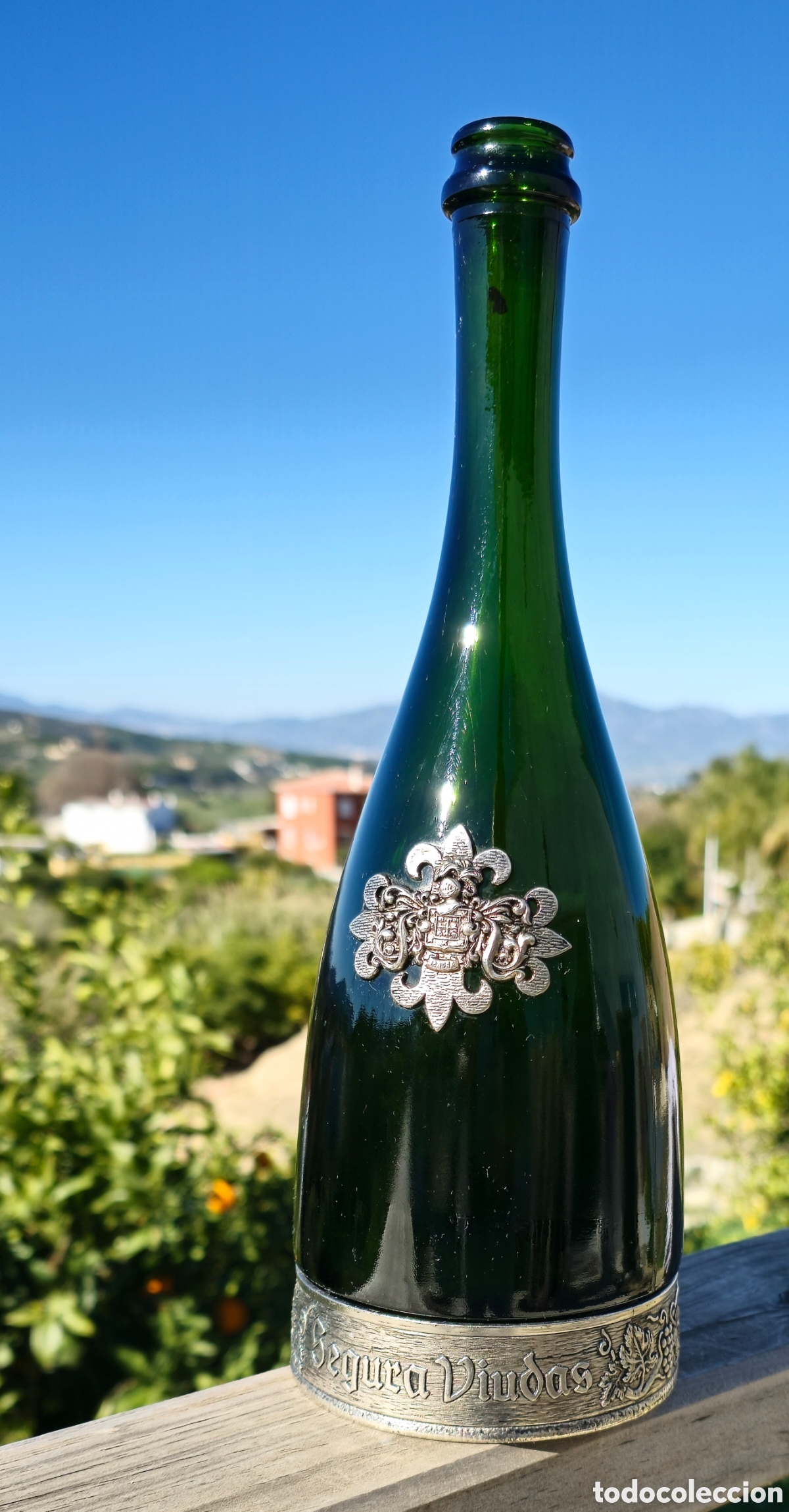 Botellas antiguas: Botella Segura Viudas - Foto 2