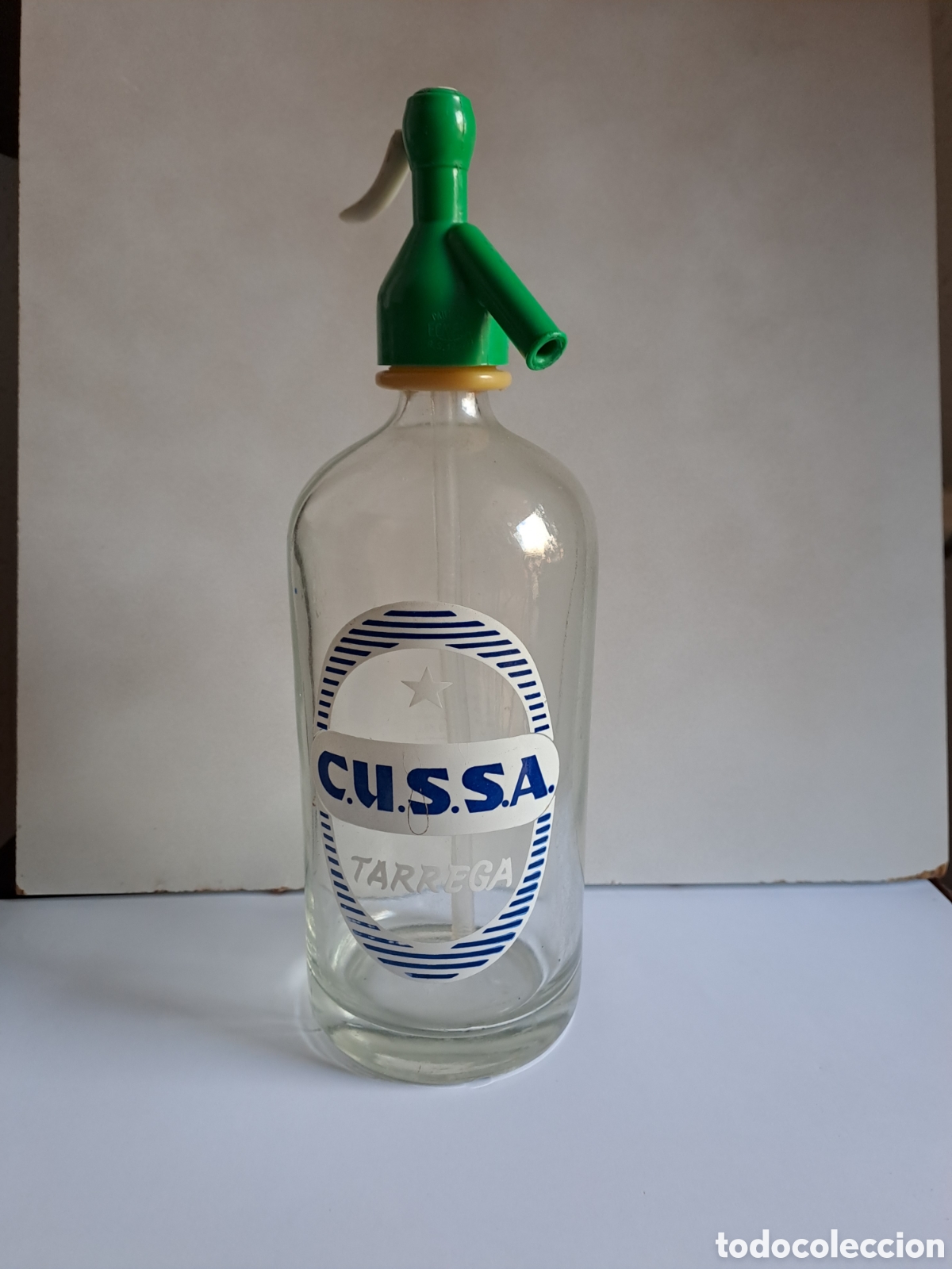 Botellas antiguas: Sif&oacute;n Cussa. T&agrave;rrega - Foto 1
