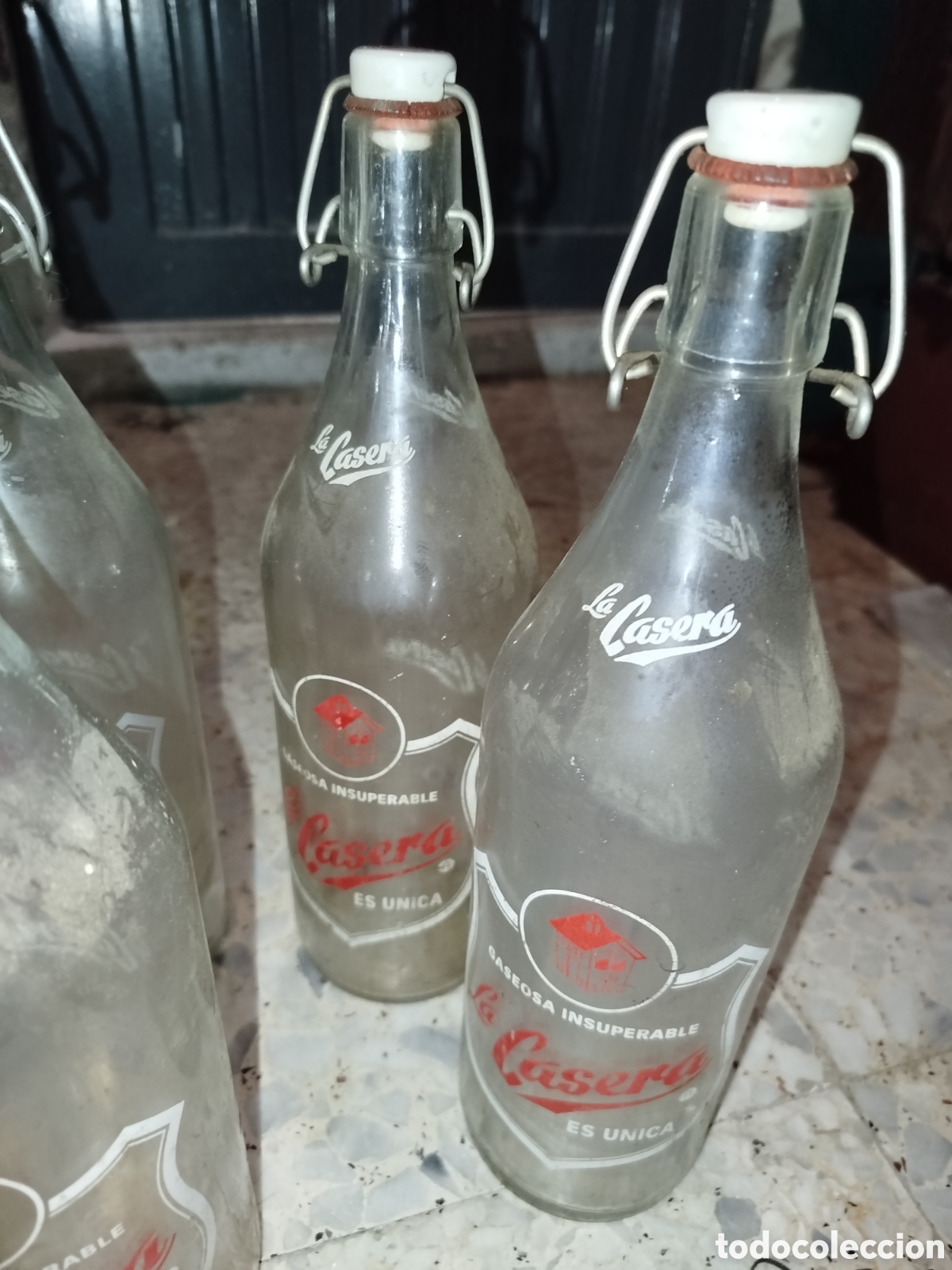 Botellas antiguas: 5 botellas antiguas de la Casera - Foto 2