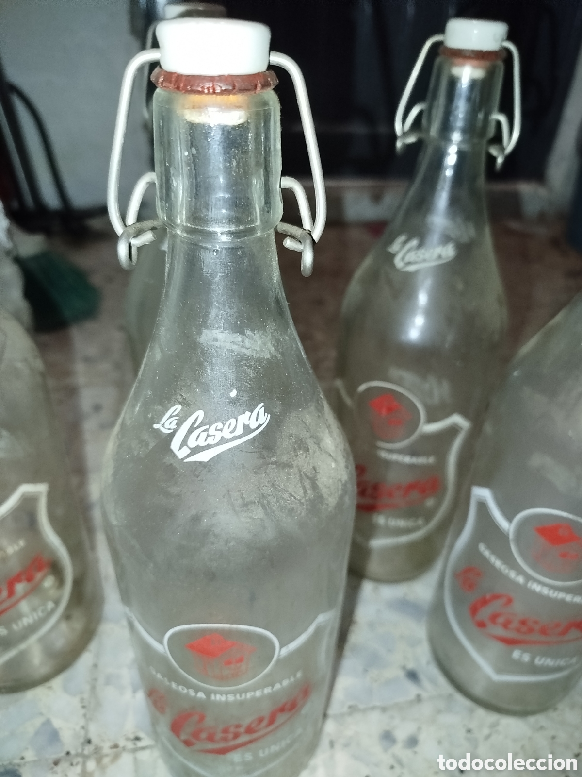 Botellas antiguas: 5 botellas antiguas de la Casera - Foto 3