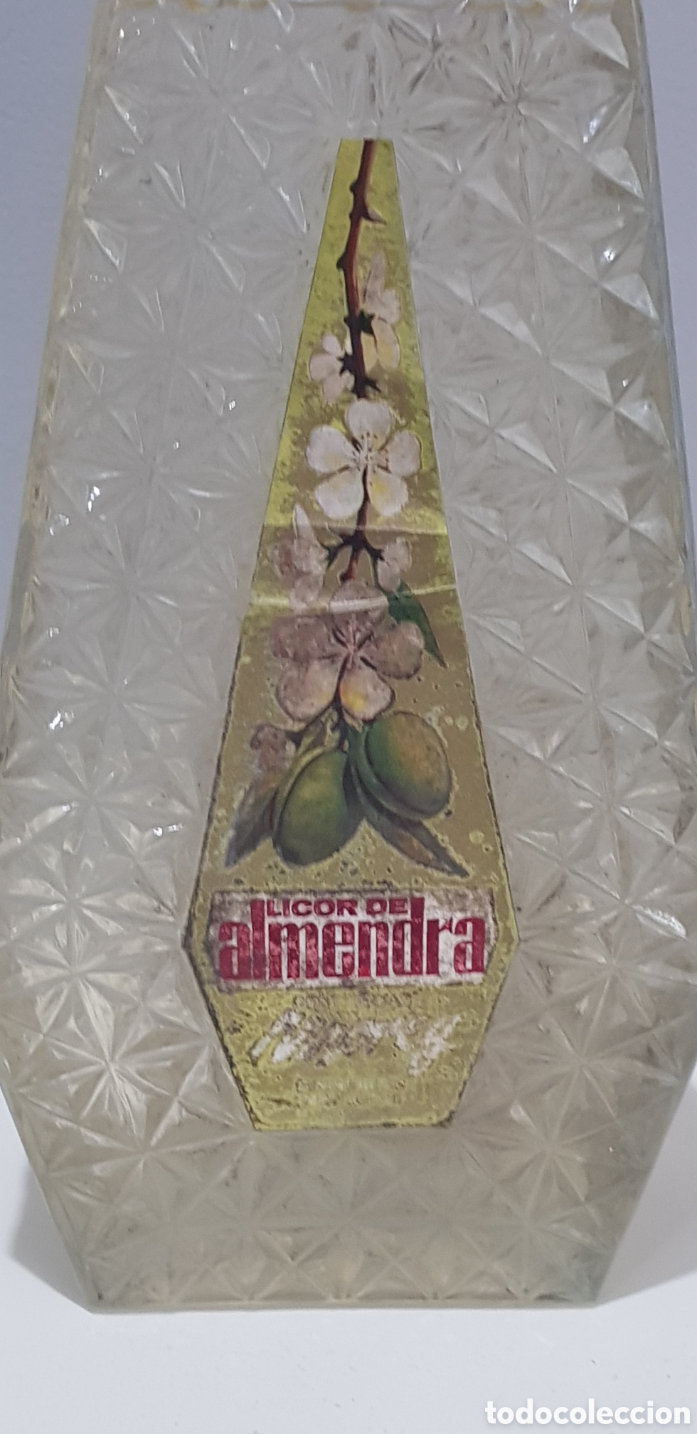 Botellas antiguas: Botella preciosa de licor de almendras - Foto 2