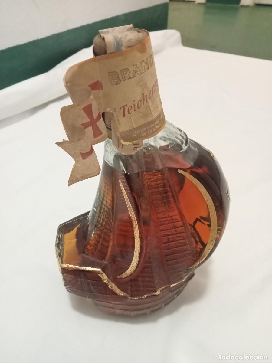 Botellas antiguas: Botella Brandy Teichenne Caravela - Foto 1