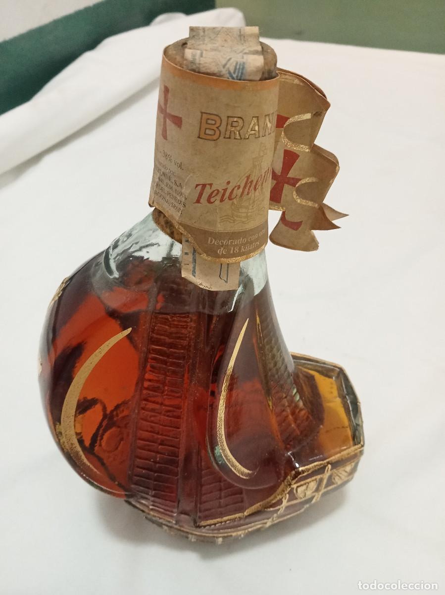 Botellas antiguas: Botella Brandy Teichenne Caravela - Foto 4