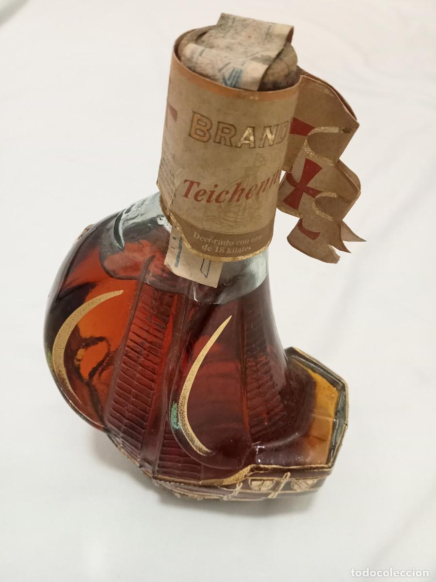 Botellas antiguas: Botella Brandy Teichenne Caravela - Foto 5