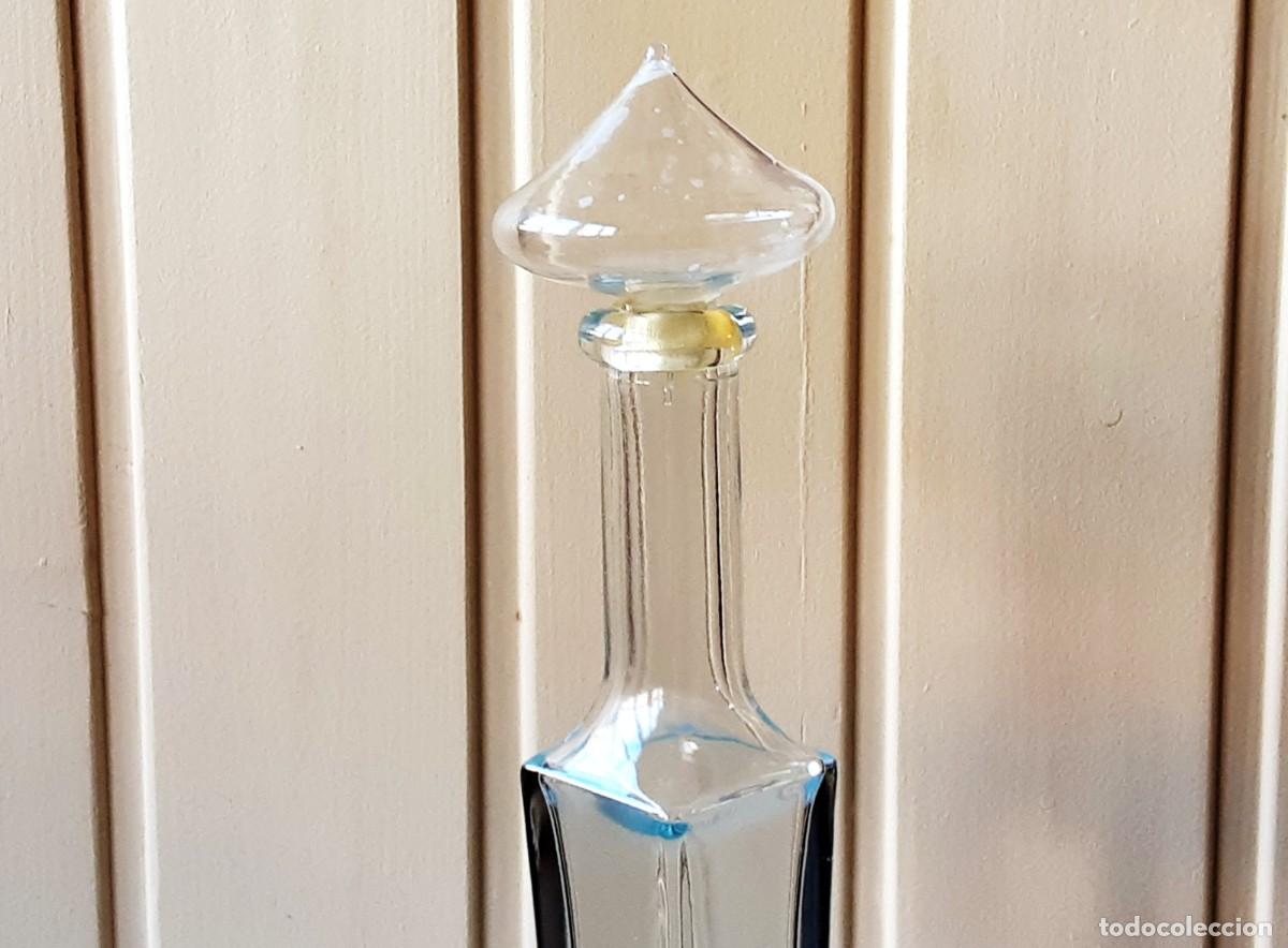 Botellas antiguas: LICORERA DE CRISTAL ALARGADA - Foto 5