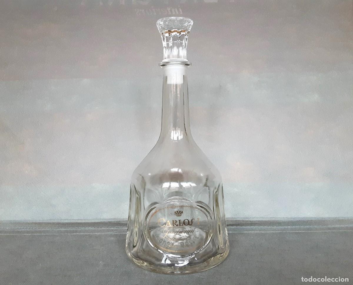 Botellas antiguas: BOTELLA LICORERA CARLOS I IMPERIAL - Foto 1