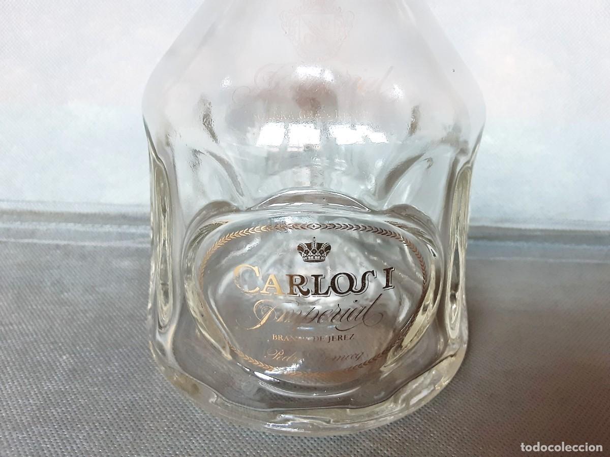 Botellas antiguas: BOTELLA LICORERA CARLOS I IMPERIAL - Foto 3