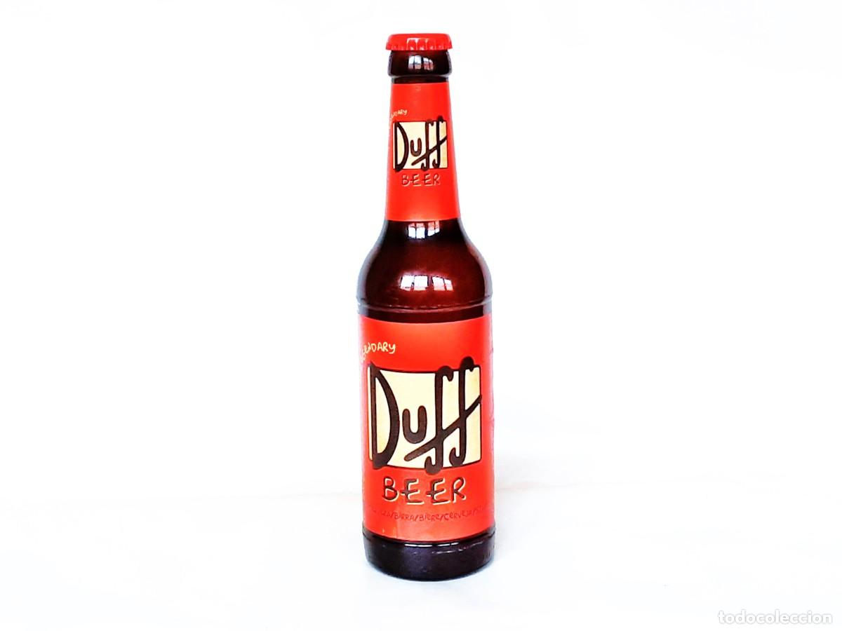 Botellas antiguas: BOTELLA DE CERVEZA DUFF 33 cl SIN ABRIR - Foto 1
