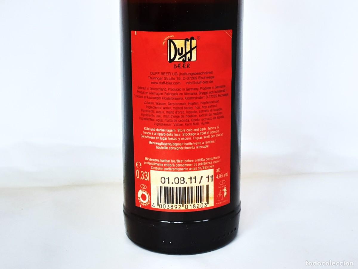 Botellas antiguas: BOTELLA DE CERVEZA DUFF 33 cl SIN ABRIR - Foto 15