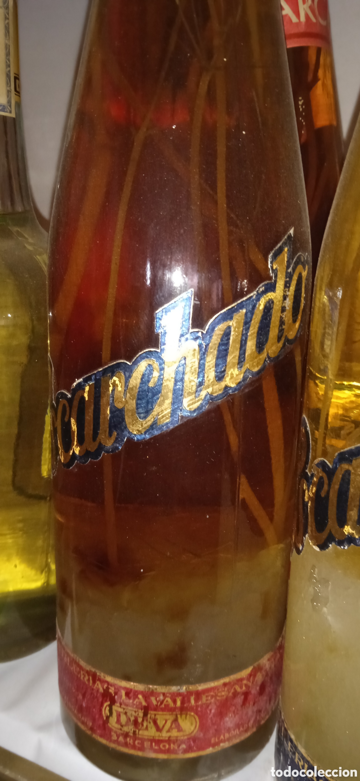 Botellas antiguas: Lote 6 Botellas Anis Escarchado - Foto 3