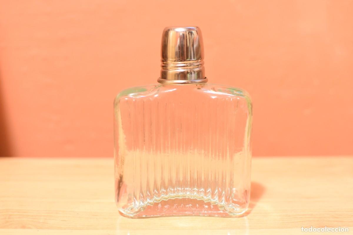 Botellas antiguas: Antigua petaca de cristal - Foto 1