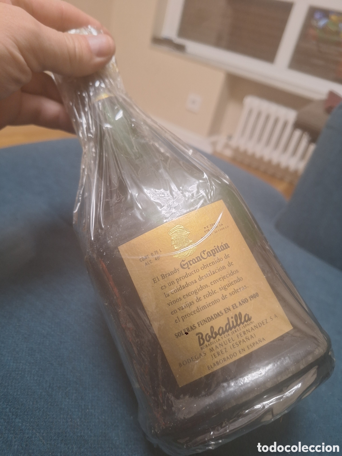 Botellas antiguas: BRANDY EDICI&Oacute;N LIMITADA GRAM CAPITAN - Foto 2