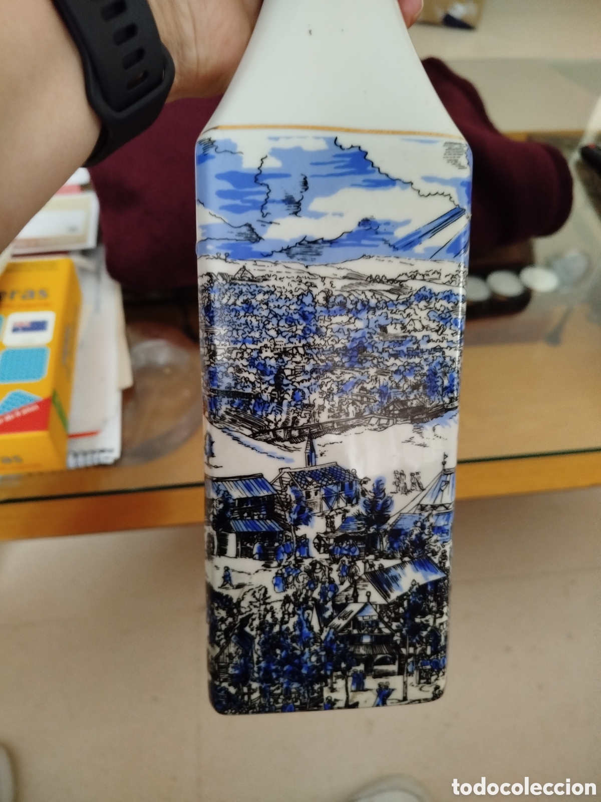 Botellas antiguas: Botella decantador en ceramica - Foto 3