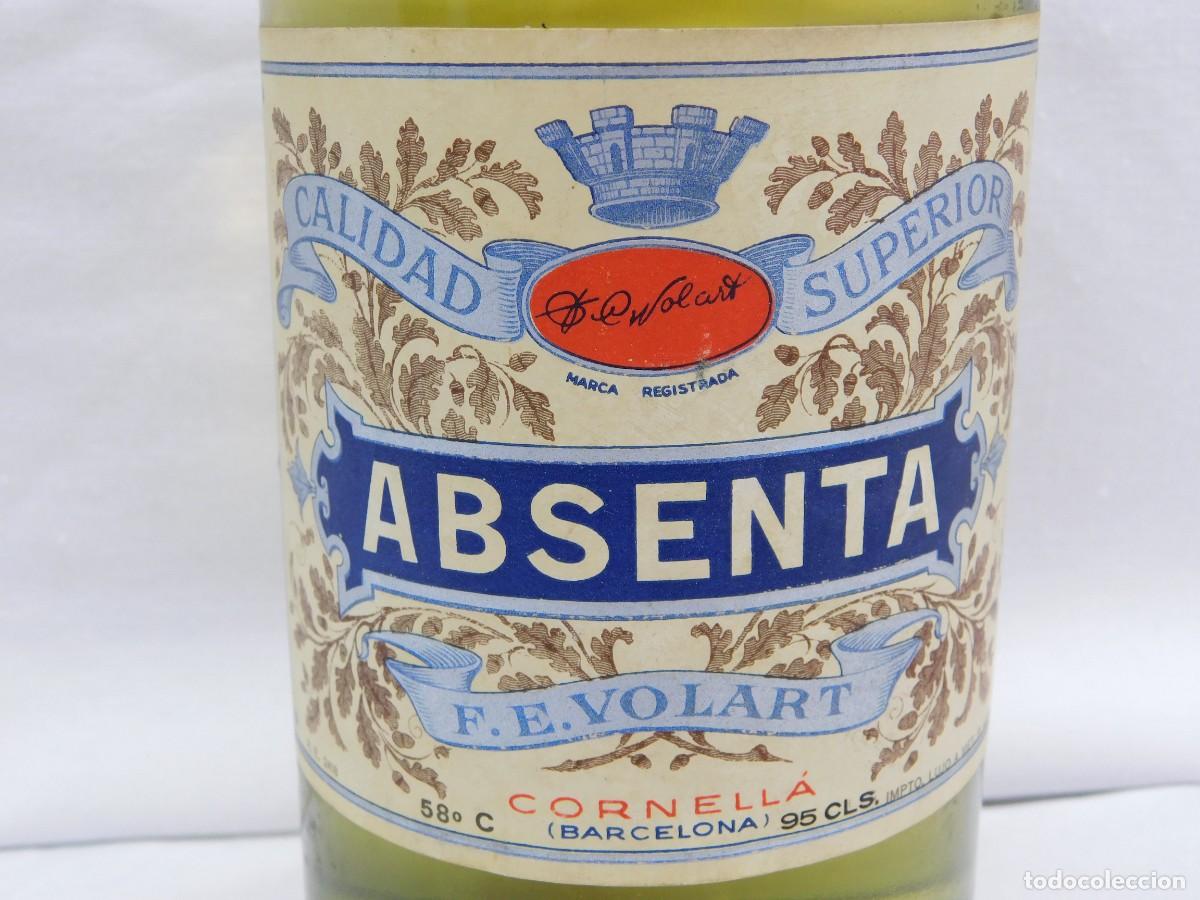 Botellas antiguas: LICOR ABSENTA VOLART - CORNELLA - Foto 4