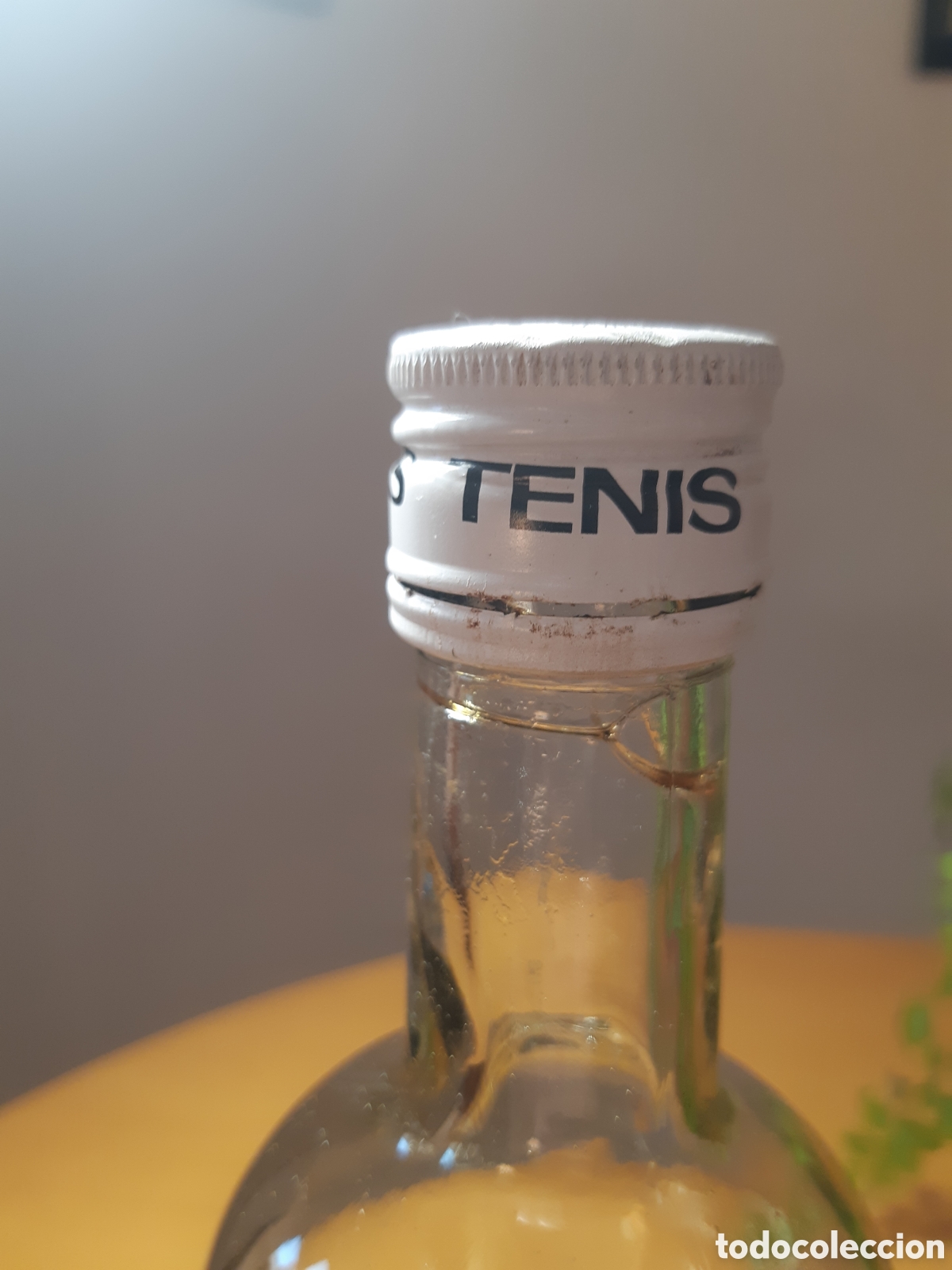 Botellas antiguas: Botella jarabe de lim&oacute;n Tenis - Foto 4