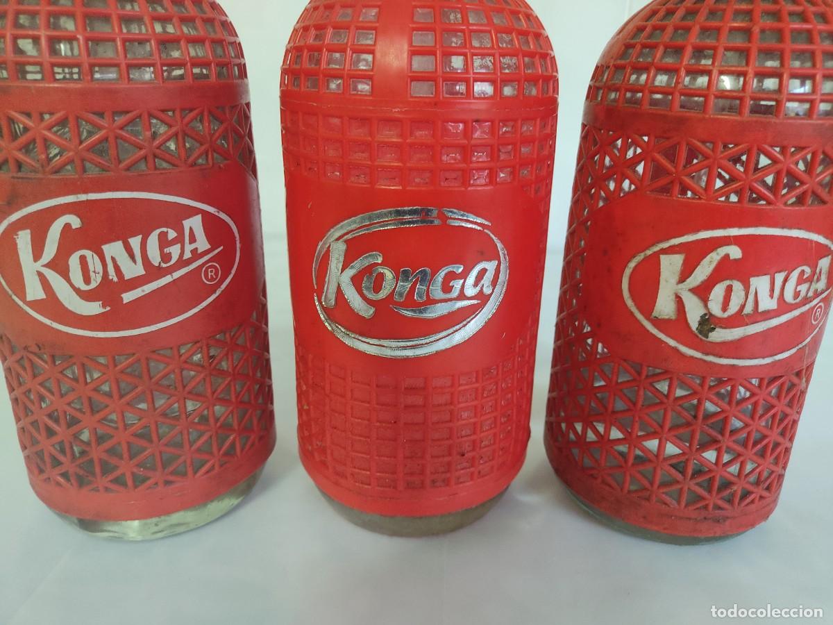 Botellas antiguas: LOTE DE 3 SIFONES KONGA - Foto 10