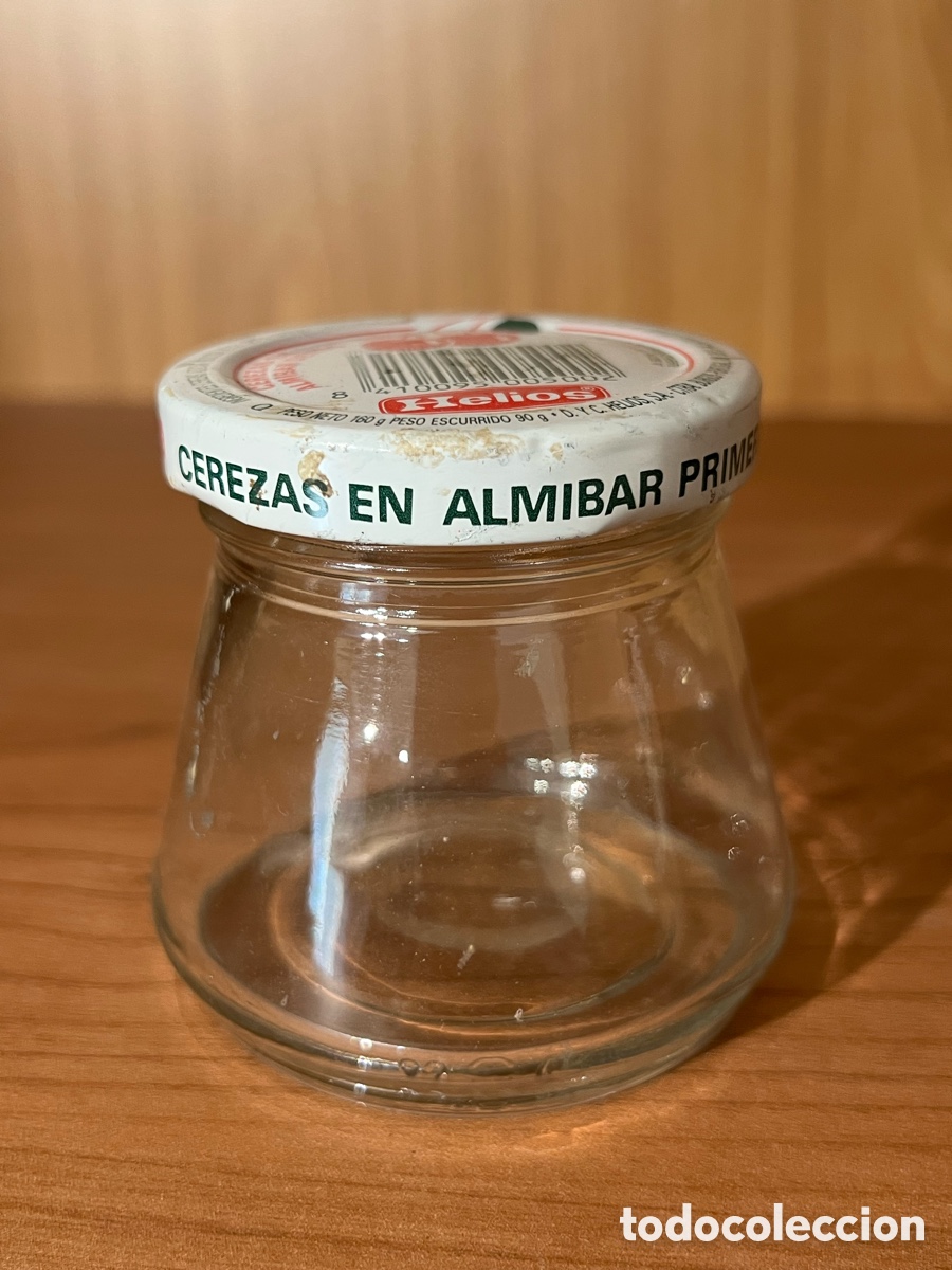 Botellas antiguas: ANTIGUO ENVASE CONSERVAS CEREZAS HELIOS - Foto 2
