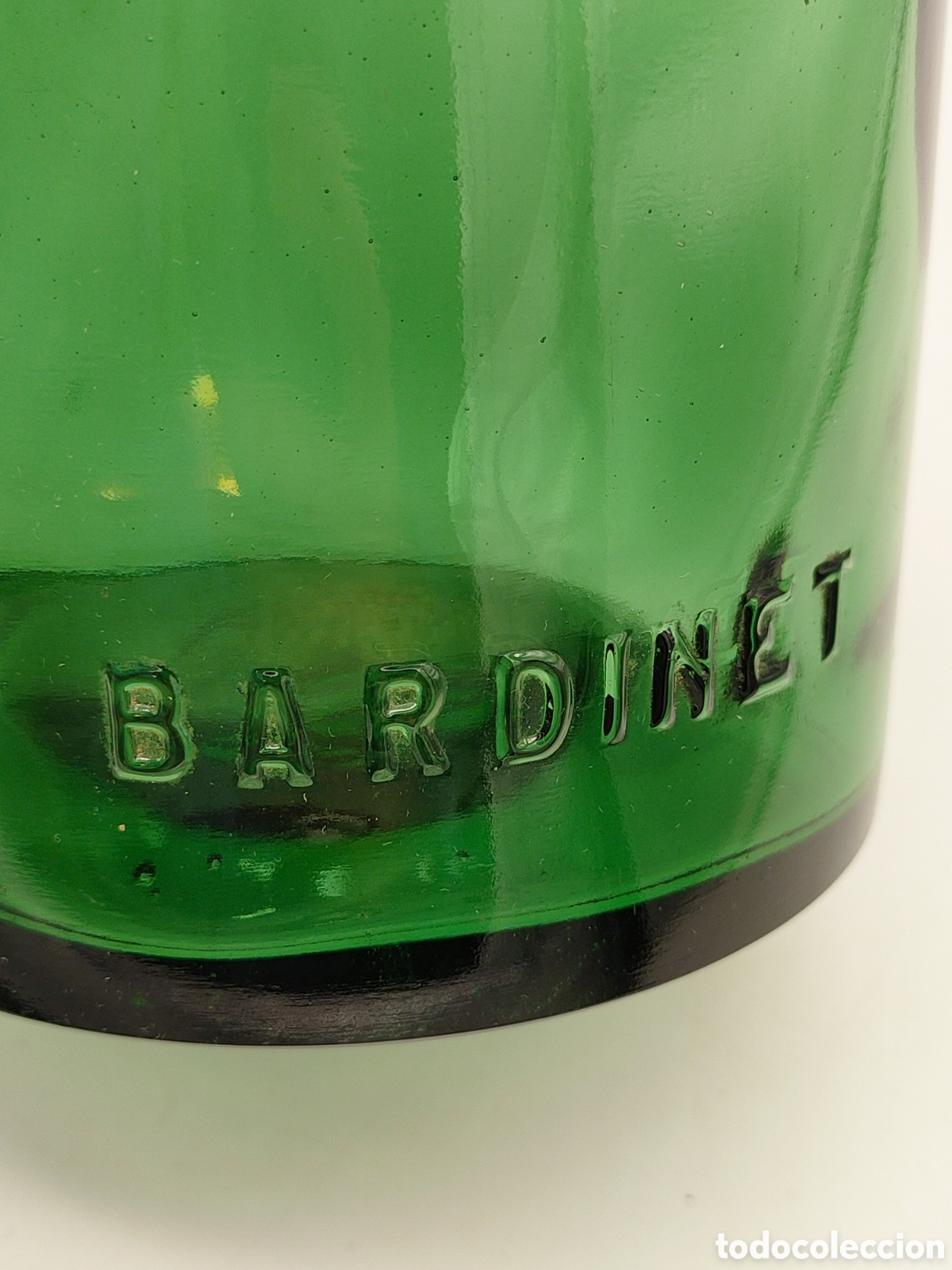 Botellas antiguas: Dos botellas antiguas color verde - Foto 2