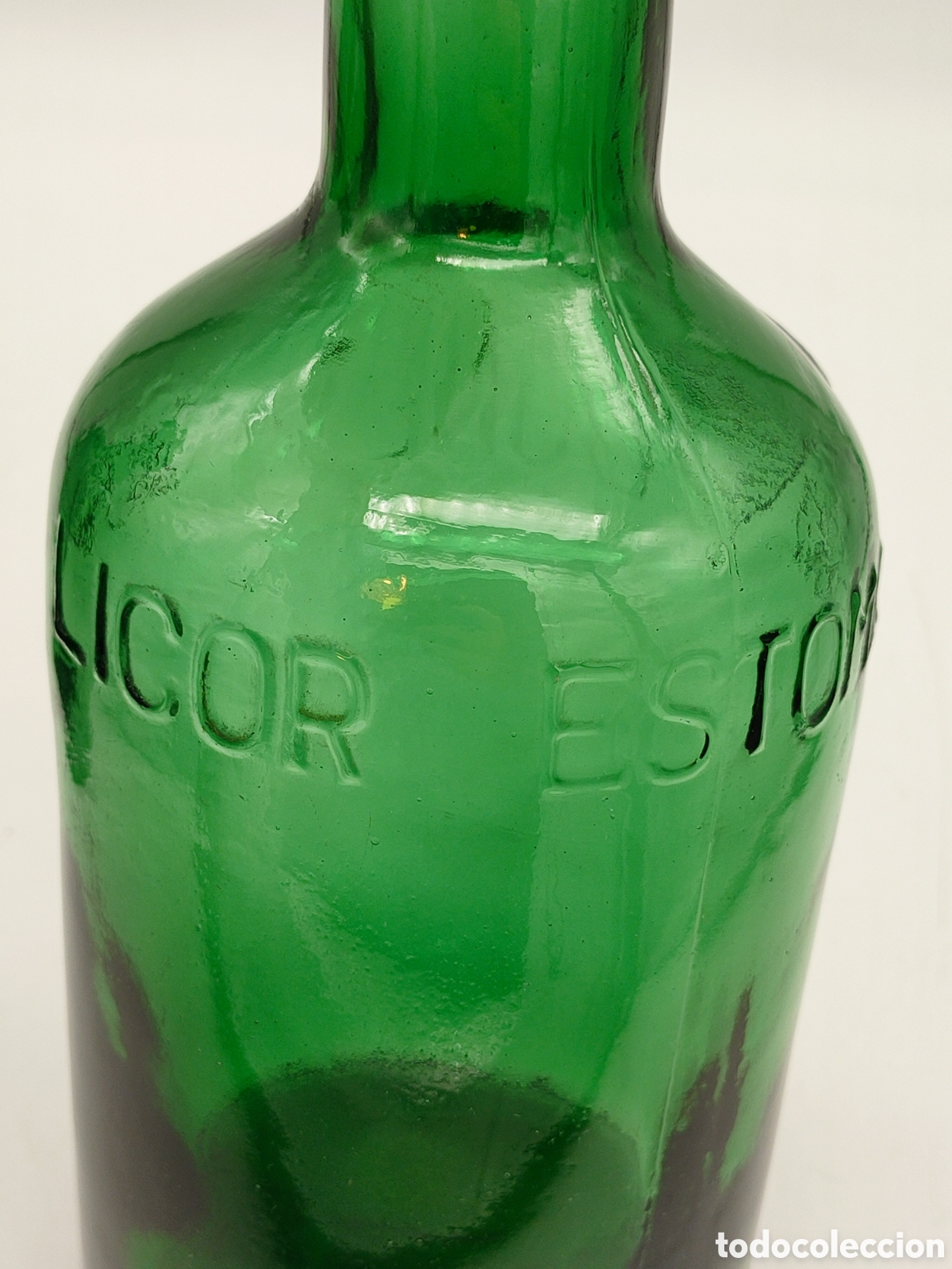 Botellas antiguas: Dos botellas antiguas color verde - Foto 5