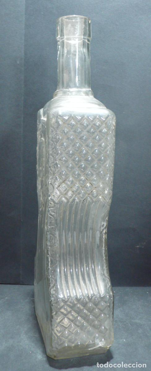 Botellas antiguas: BOTELLA DE CRISTAL DE ANIS - Foto 4