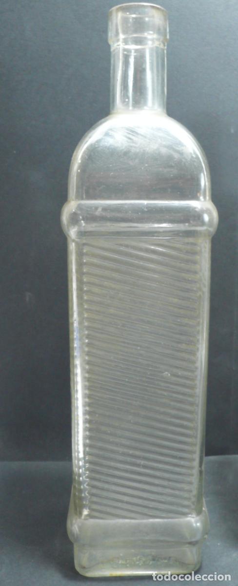 Botellas antiguas: TRES BOTELLAS DE CRISTAL - Foto 2