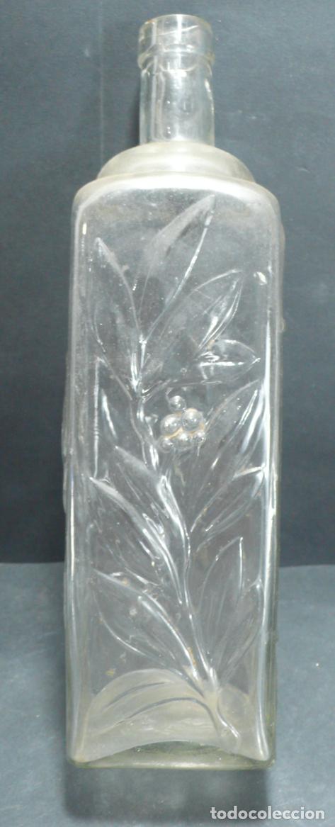 Botellas antiguas: TRES BOTELLAS DE CRISTAL - Foto 3