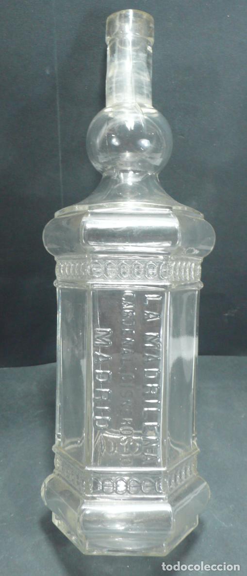 Botellas antiguas: TRES BOTELLAS DE CRISTAL - Foto 4