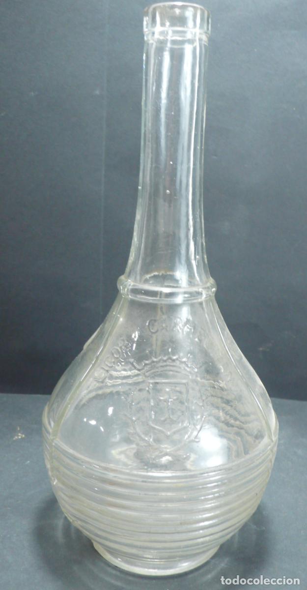 Botellas antiguas: tres botellas de cristal - Foto 4
