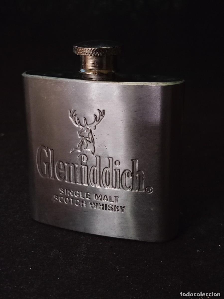 Botellas antiguas: petaca GLENFIDDCH 9 cm. - Foto 1