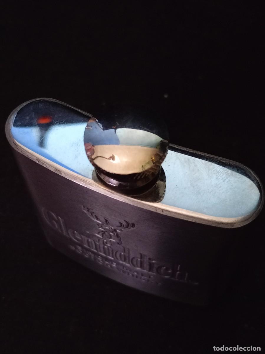 Botellas antiguas: petaca GLENFIDDCH 9 cm. - Foto 3