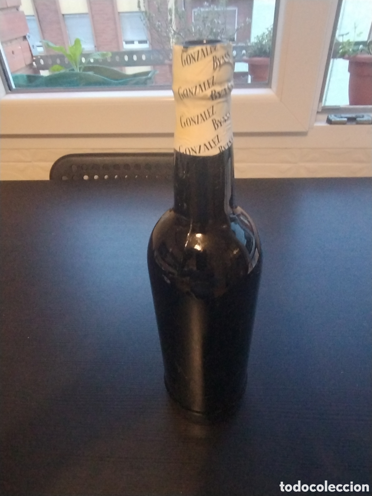Botellas antiguas: Botella de drysack vacia - Foto 1