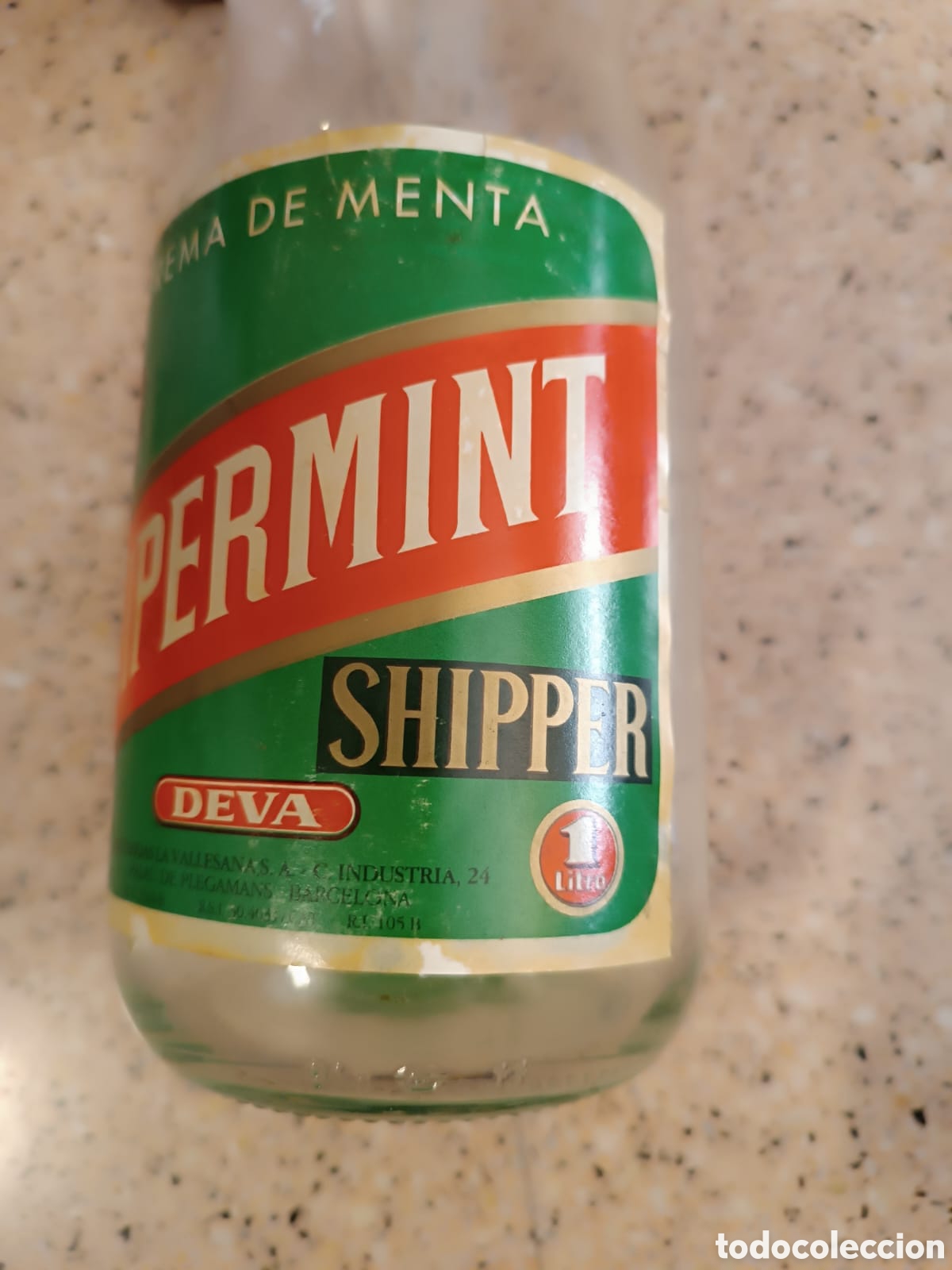 Botellas antiguas: Botella vacia Pippermint - Foto 4