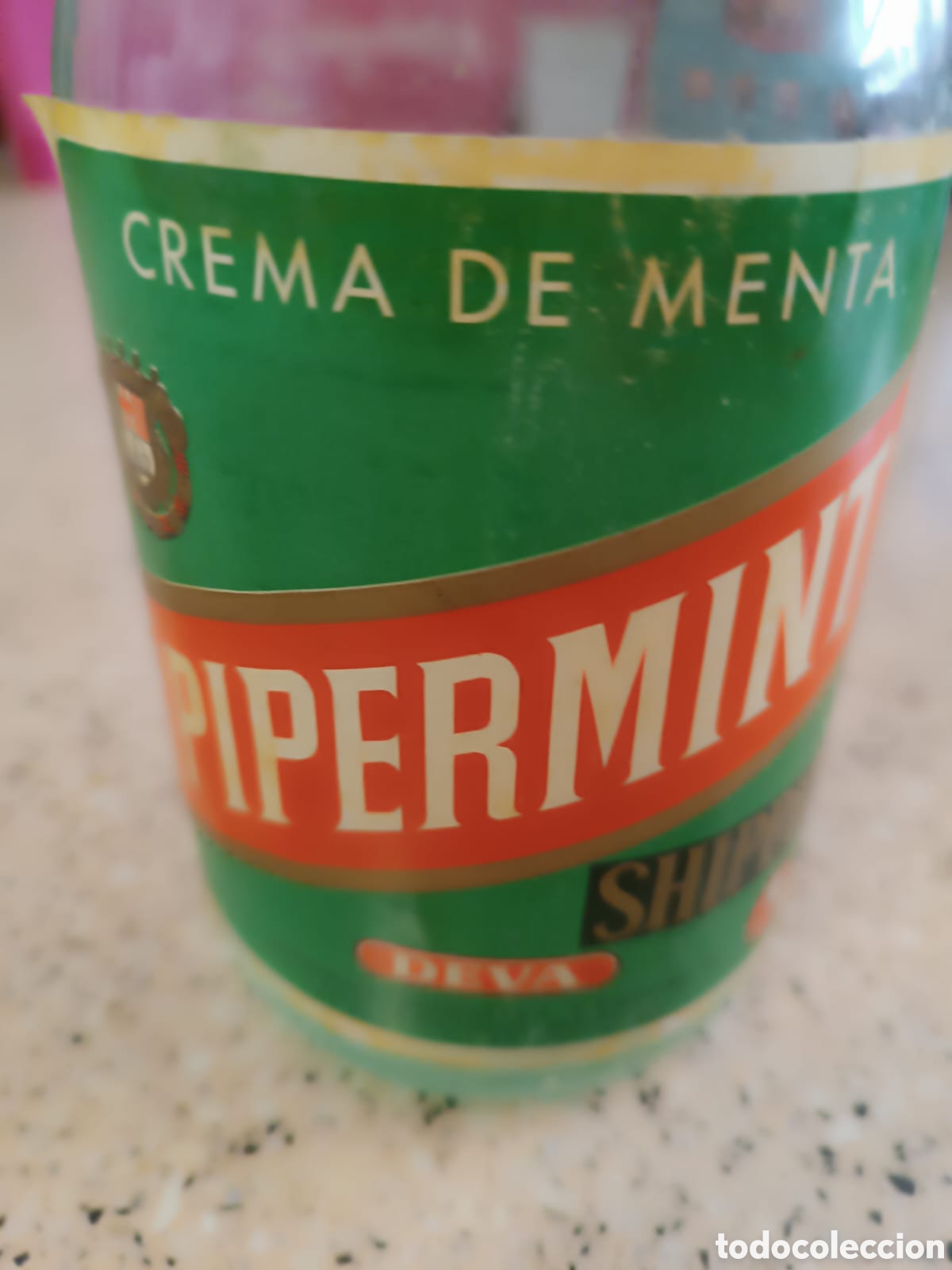 Botellas antiguas: Botella vacia Pippermint - Foto 1