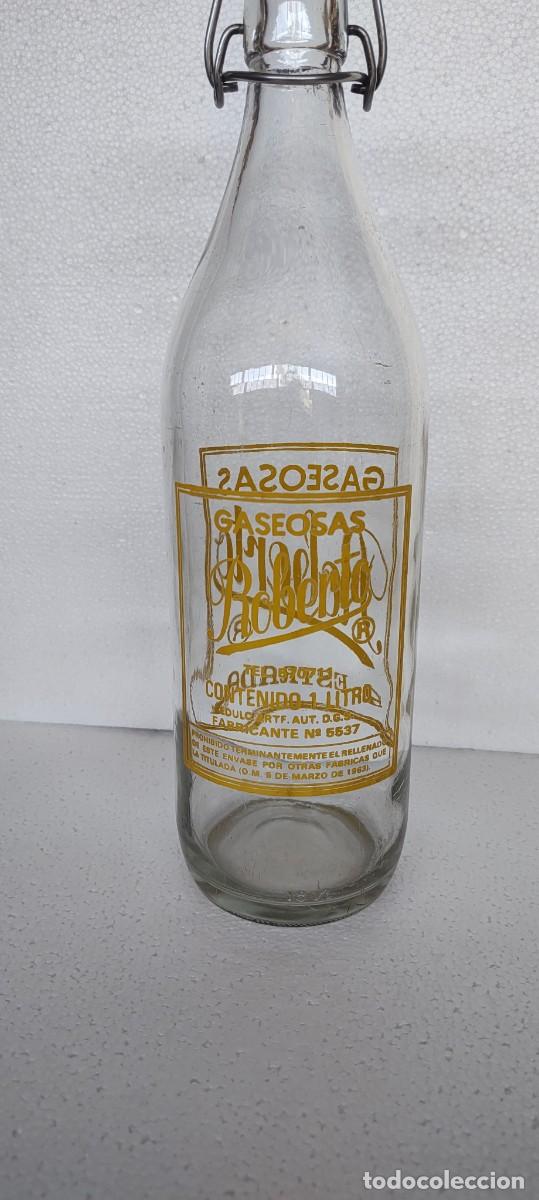 Botellas antiguas: Botella Gaseosa Roberto - A Estrada - Foto 2