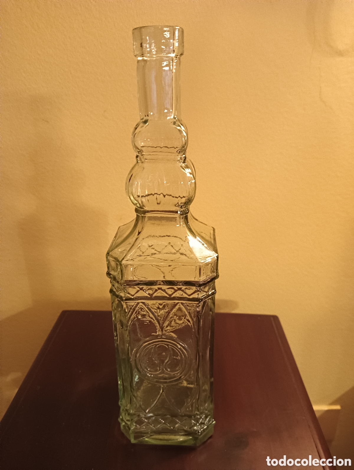 Botellas antiguas: ANTIGUA BOTELLA DE CRISTAL - Foto 2