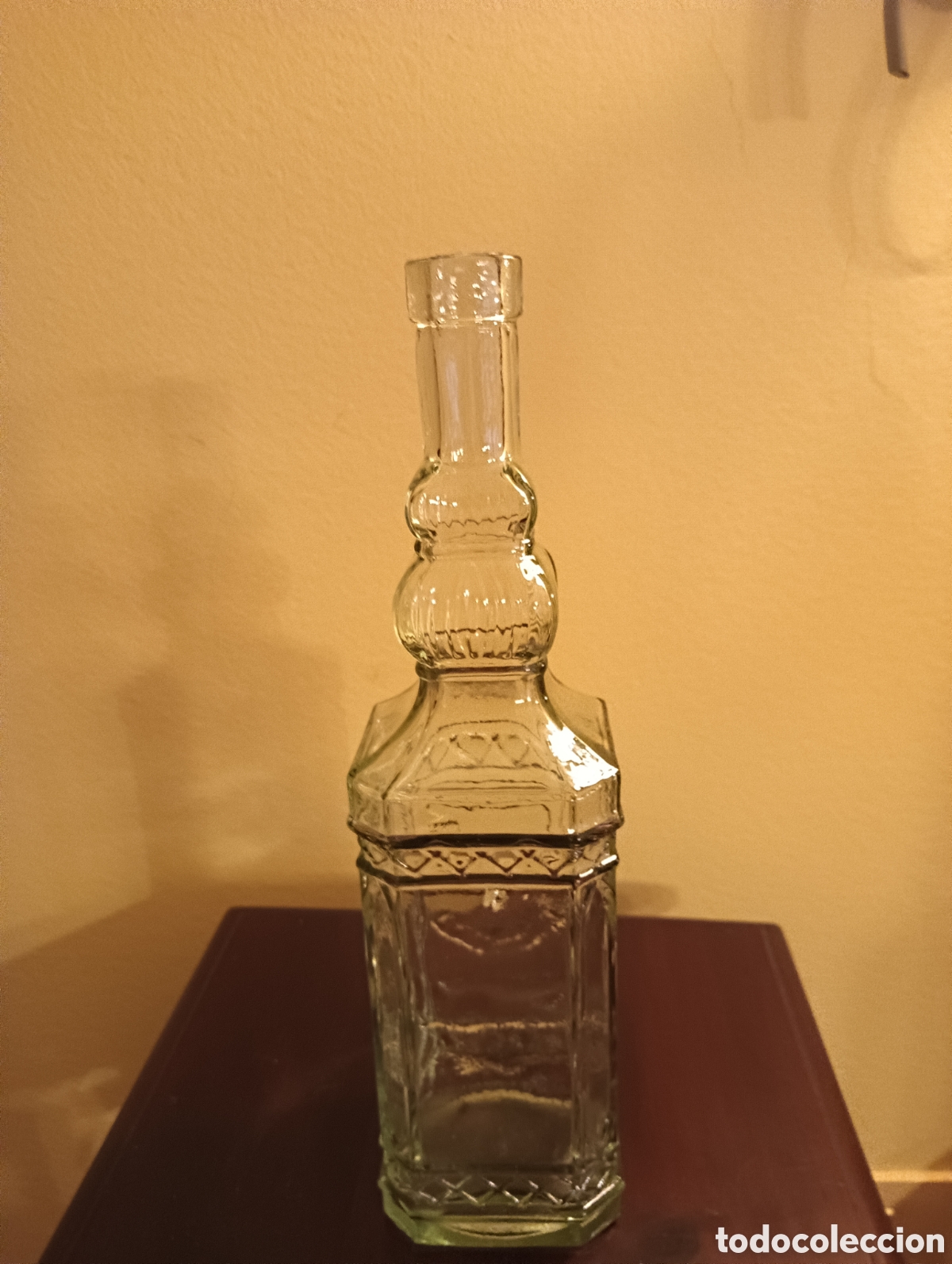 Botellas antiguas: ANTIGUA BOTELLA DE CRISTAL - Foto 3