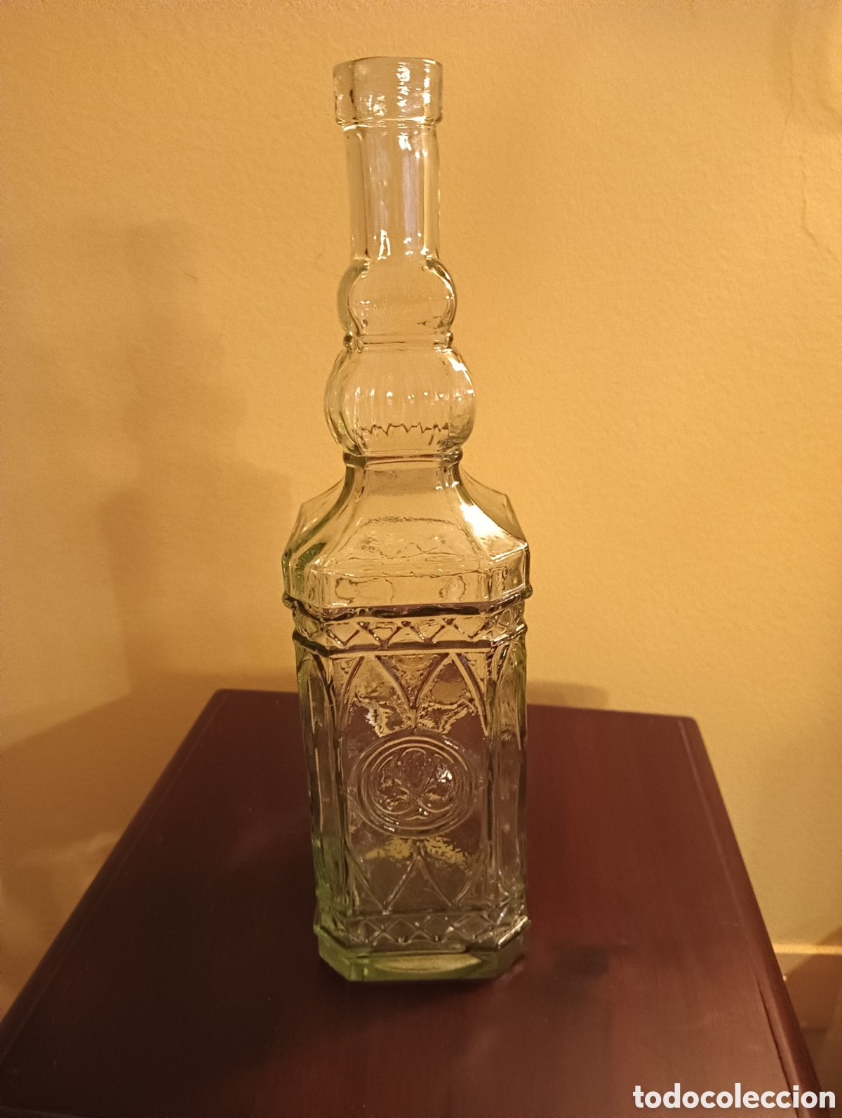 Botellas antiguas: ANTIGUA BOTELLA DE CRISTAL - Foto 1
