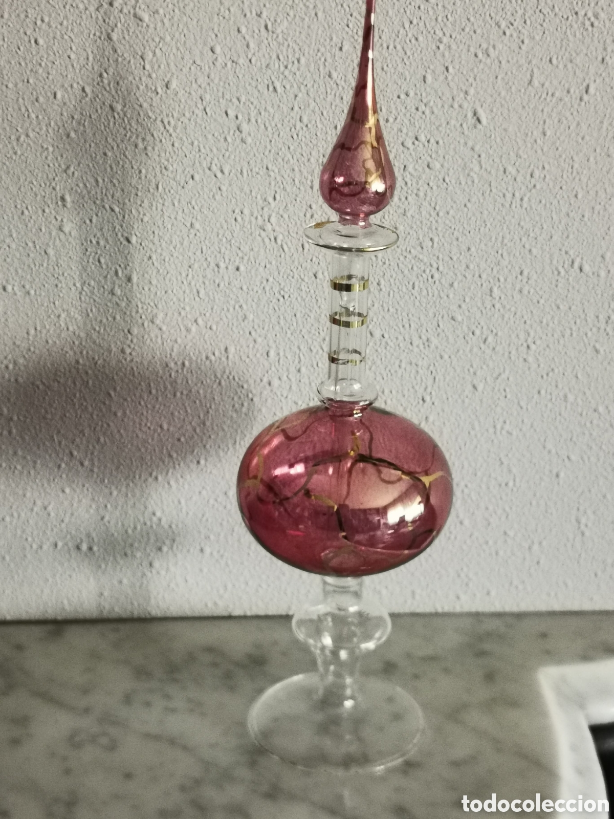 Botellas antiguas: Botella perfume vintage cristal de Murano - Foto 1