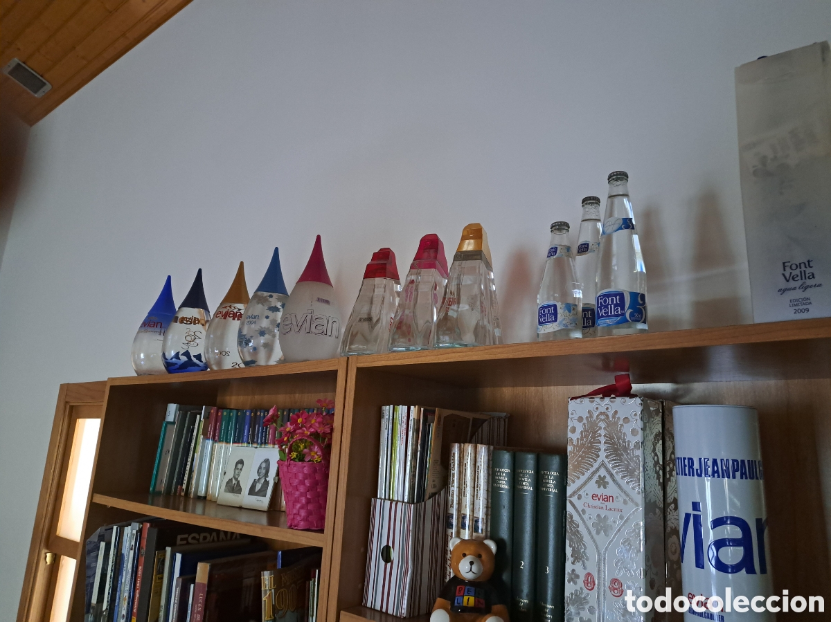 Botellas antiguas: Botellas unicas de Evian.edicion limitada - Foto 1