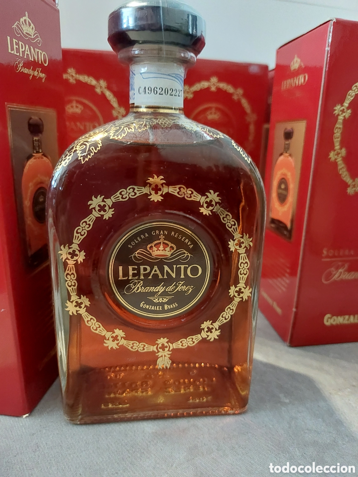 Botellas antiguas: Lepanto (brandy del jerez) - Foto 2