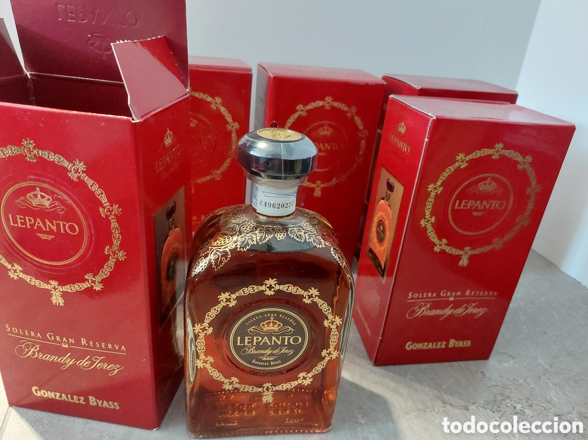 Botellas antiguas: Lepanto (brandy del jerez) - Foto 1