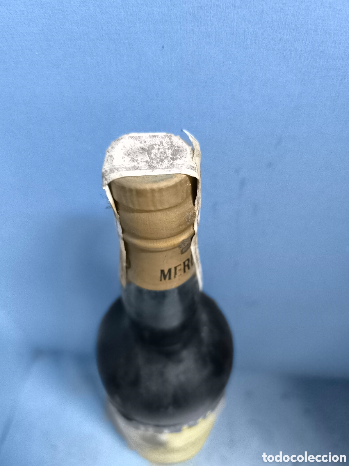 Botellas antiguas: Gran Ponche Cervantes, Marqu&eacute;s del M&eacute;rito - Foto 6