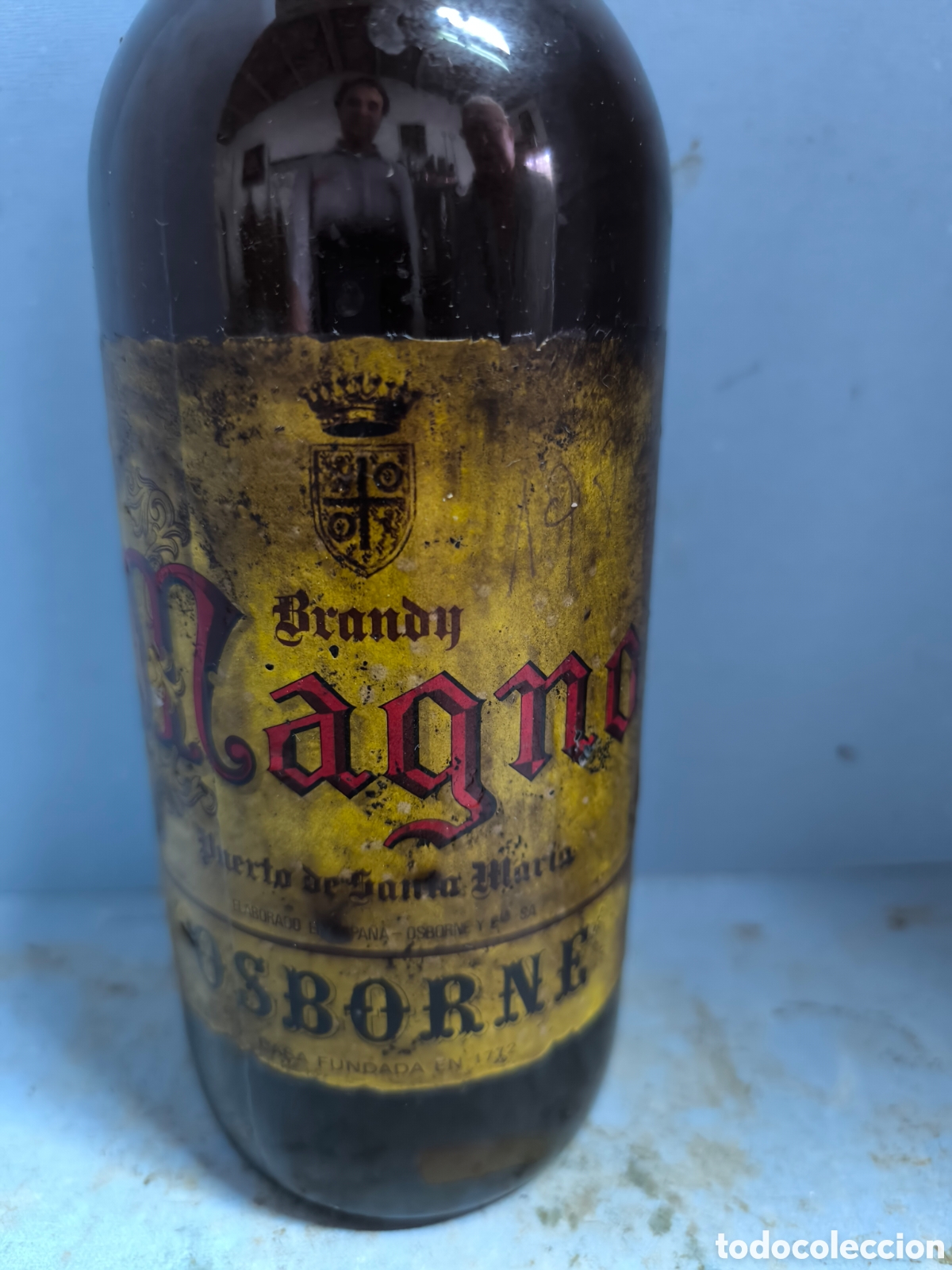 Botellas antiguas: BRANDY MAGNO. OSBORNE. - Foto 2