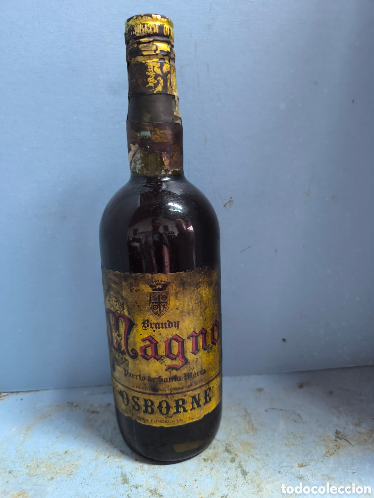 Botellas antiguas: BRANDY MAGNO. OSBORNE. - Foto 1